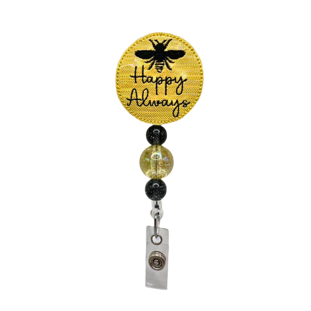 Bee Happy Always Badge Reel