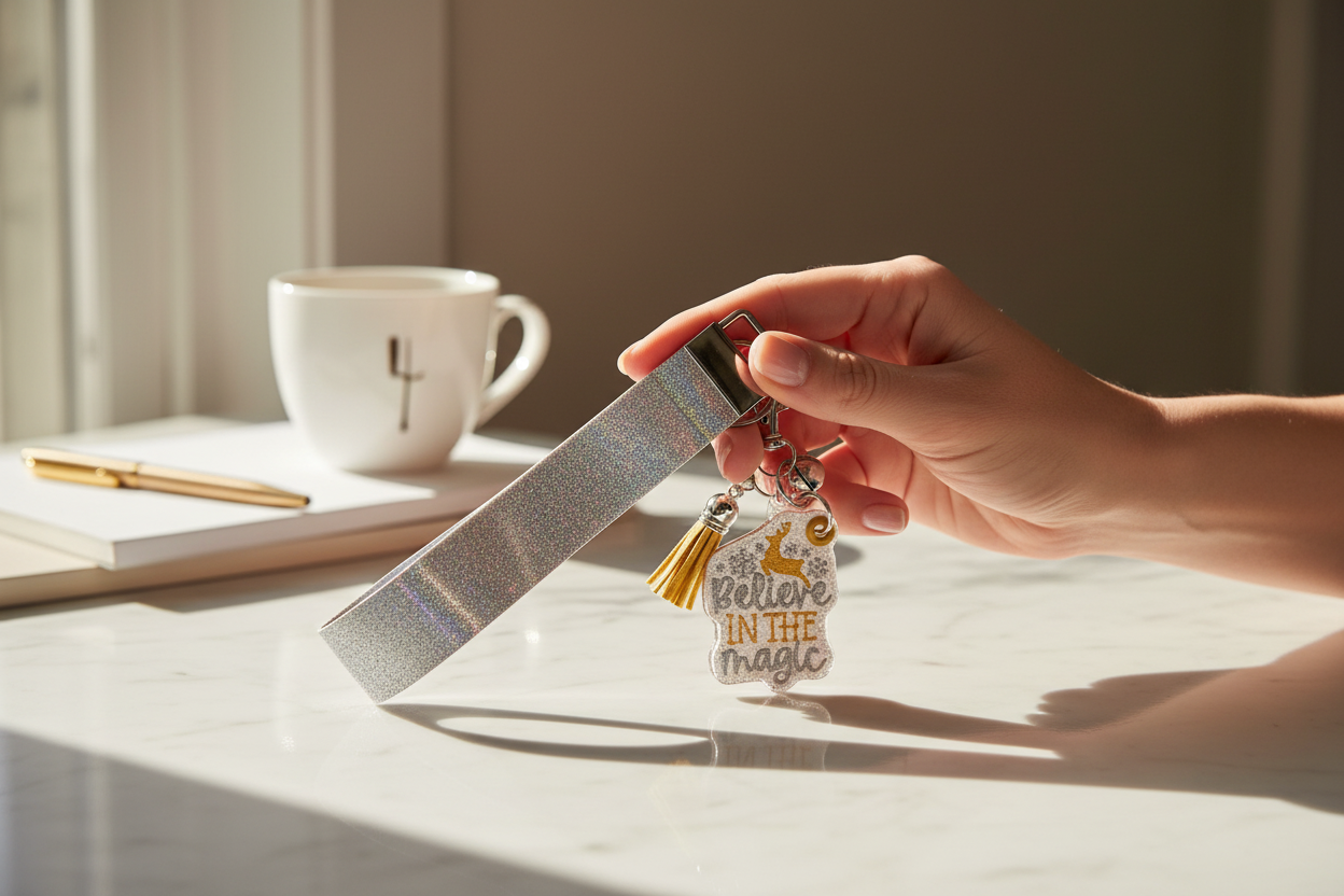 Believe in the Magic Keychain and Wristlet