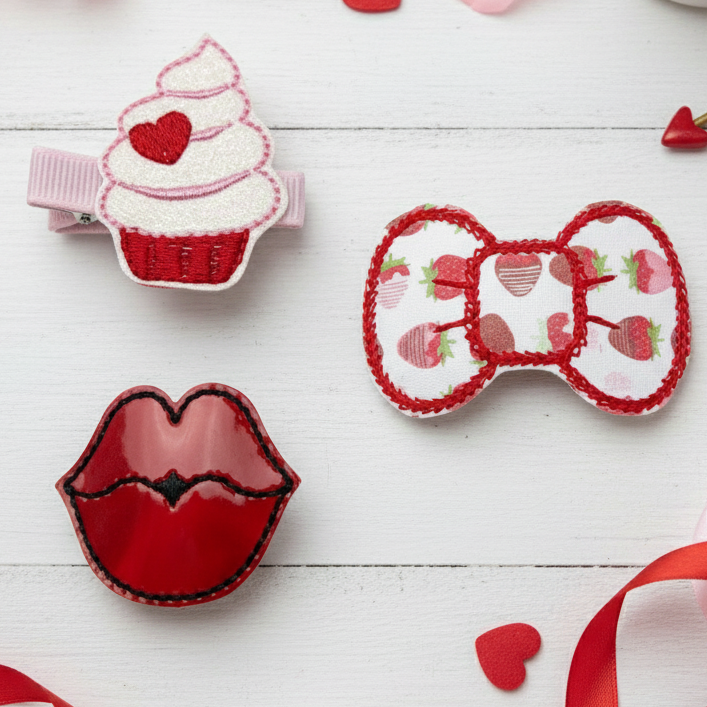 Sweet Treats Hair Bow Clip Set