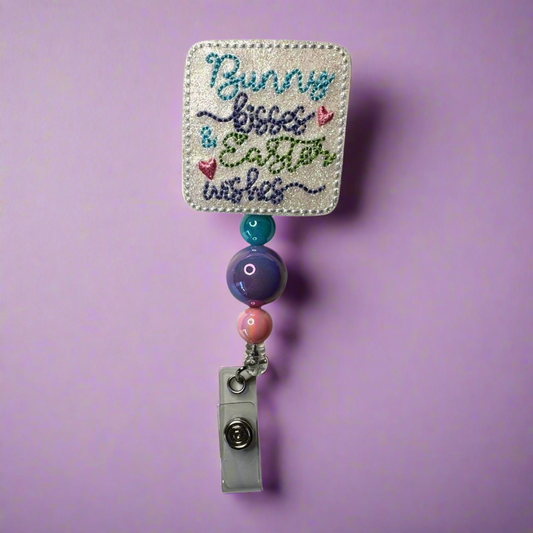 Bunny Kisses and Easter Wishes Badge Reel