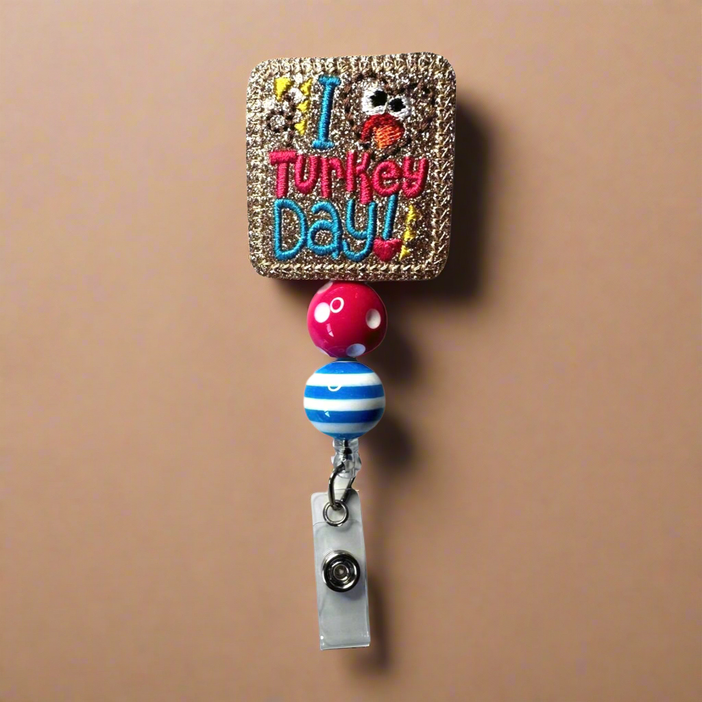 I Love Turkey Day Badge Reel