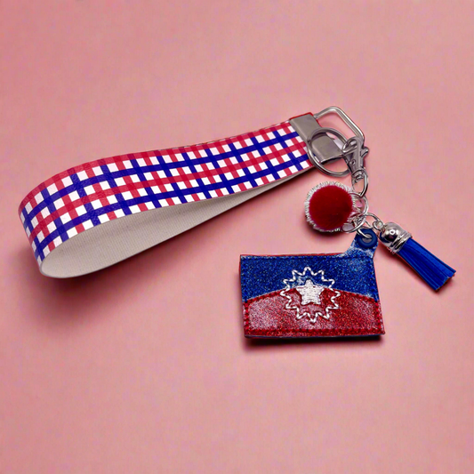 Juneteenth Keychain and Wristlet