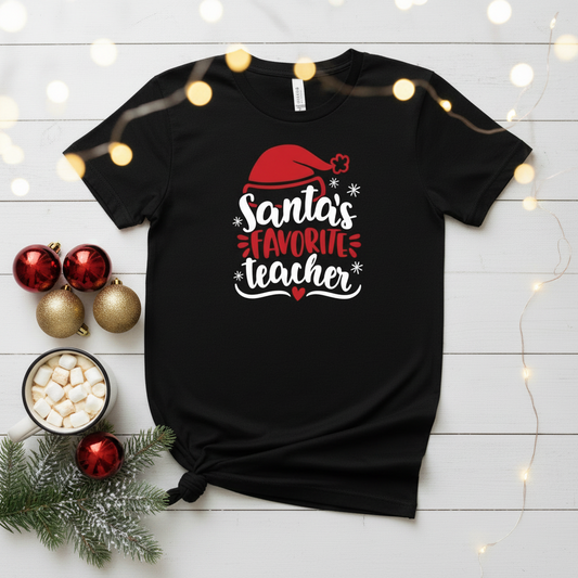 Santa’s Favorite Teacher T-shirt