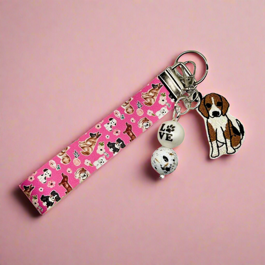 Beagle Keychain and Wristlet