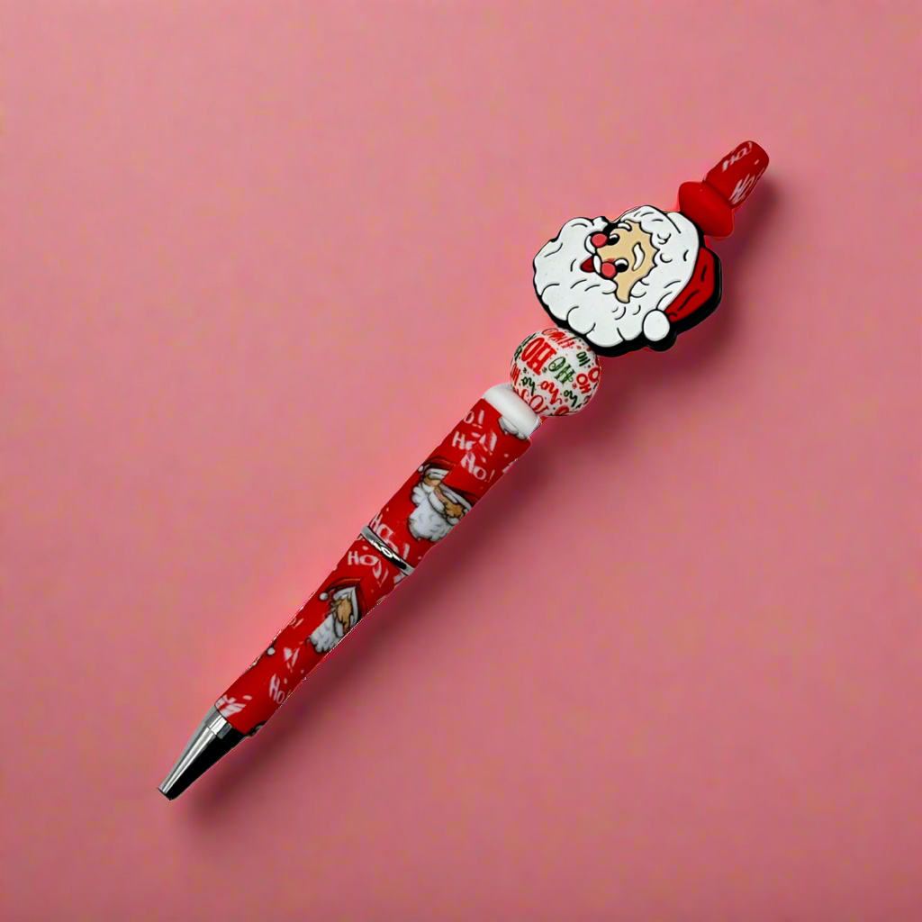 Old Fashion Santa Beaded Pen