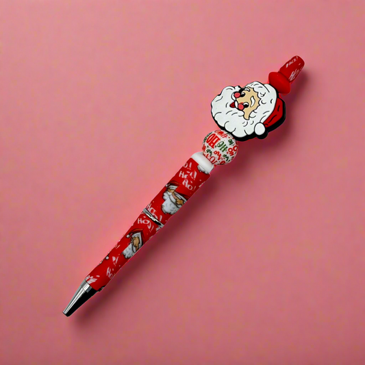 Old Fashion Santa Beaded Pen