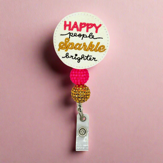 Happy People Sparkle Badge Reel