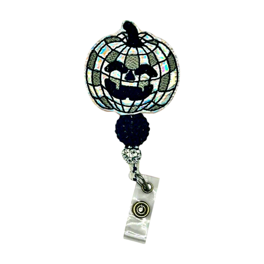 Disco Pumpkin Badge Reel
