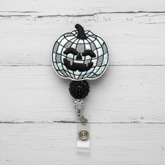 Disco Pumpkin Badge Reel