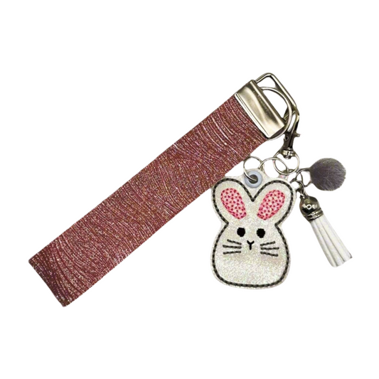 Big Ear Bunny Keychain and Wristlet