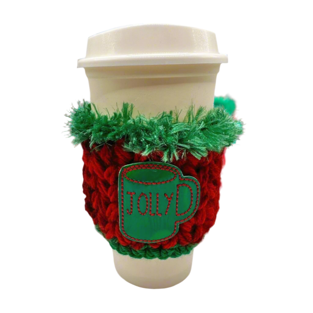 Green Jolly Mug Coffee Cozy