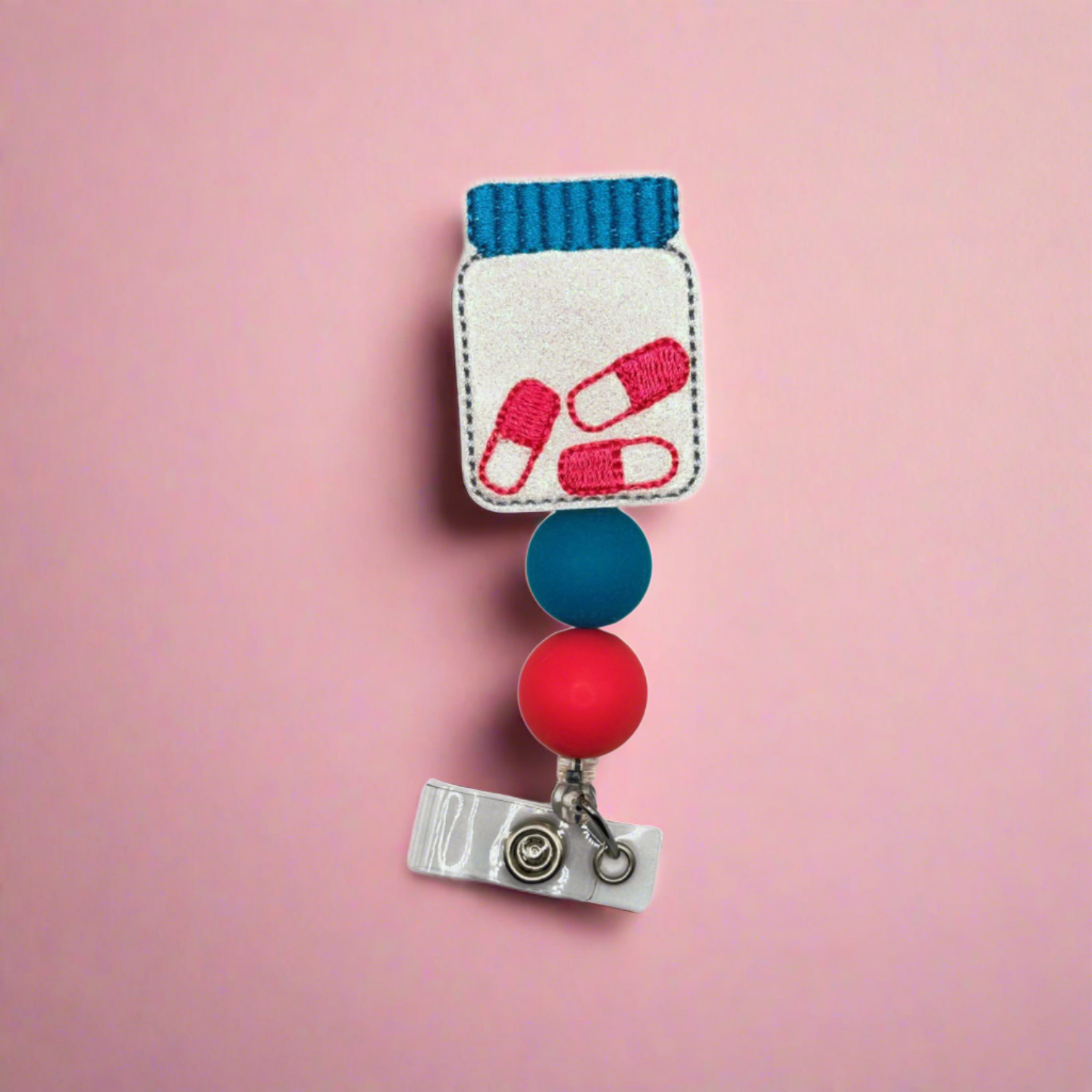 Pill Bottle Badge Reel