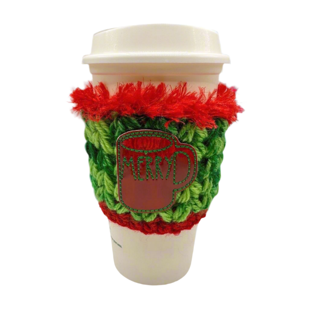 Red Merry Mug Coffee Cozy