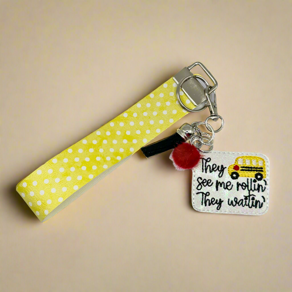 They see me Rollin Keychain and Wristlet