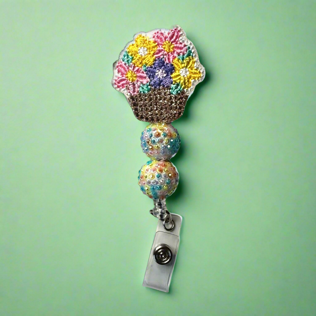 Flower Bouquet Badge Reel