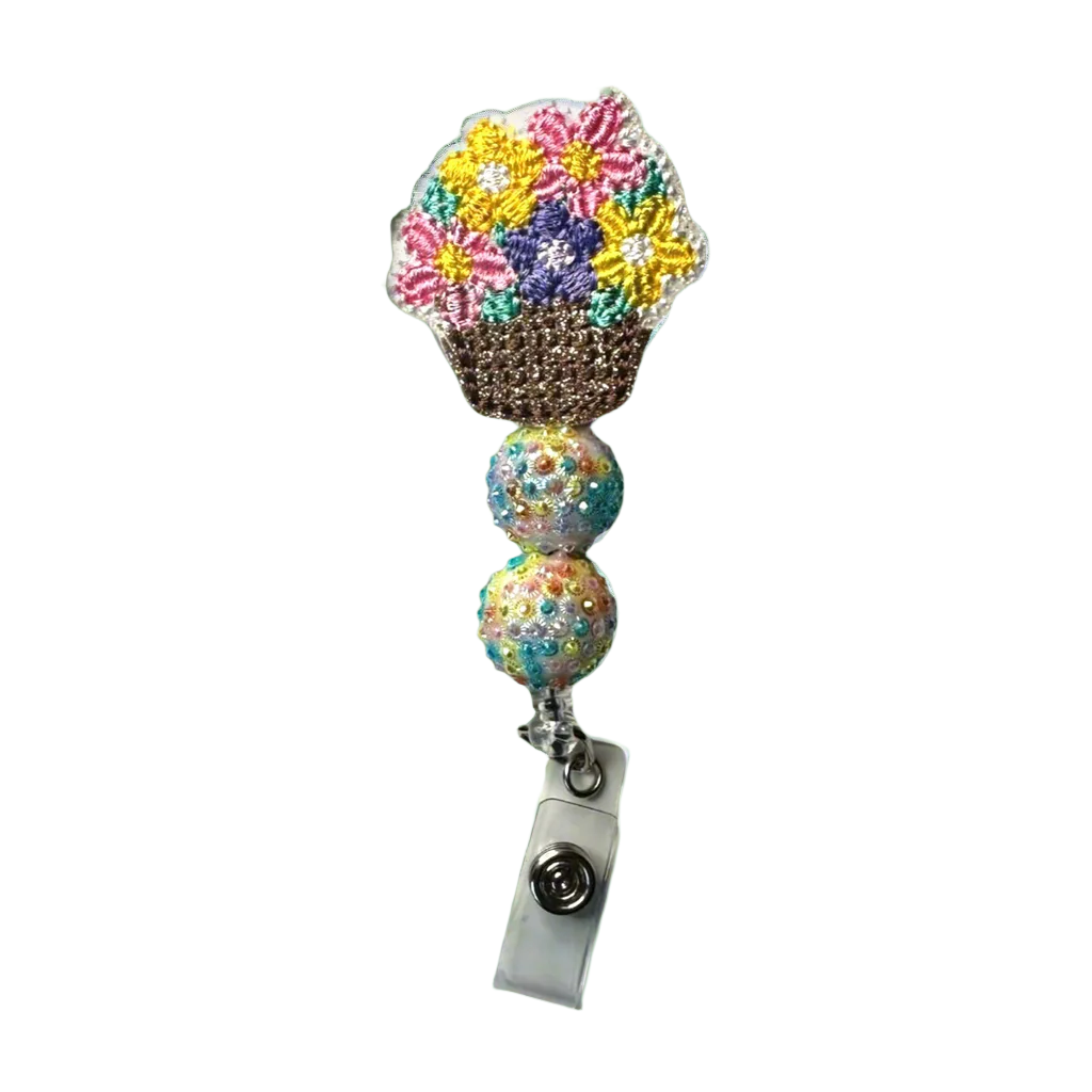 Flower Bouquet Badge Reel