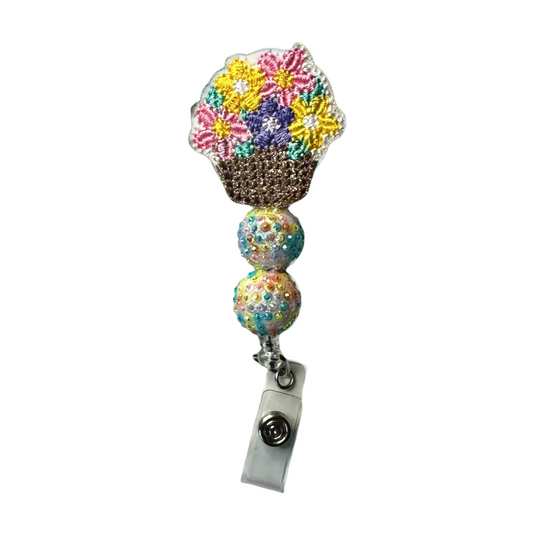Flower Bouquet Badge Reel