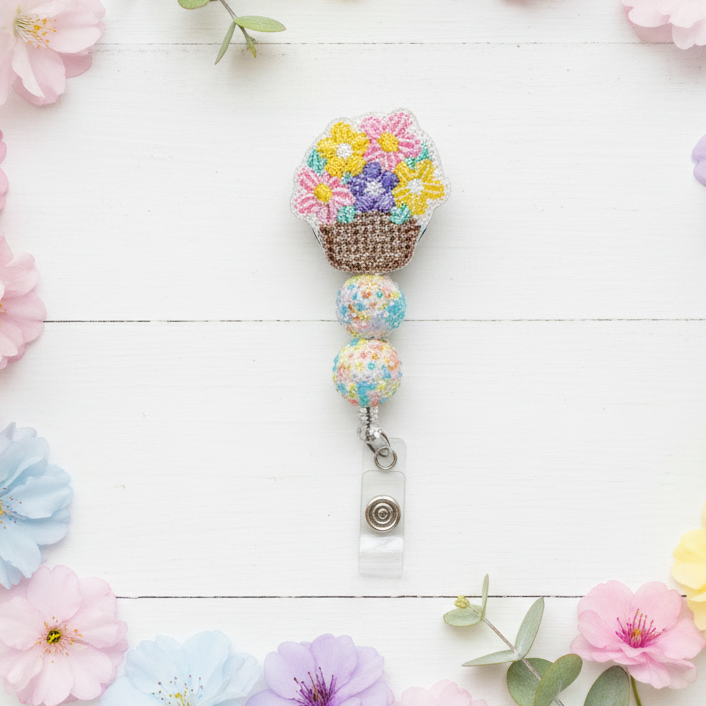 Flower Bouquet Badge Reel