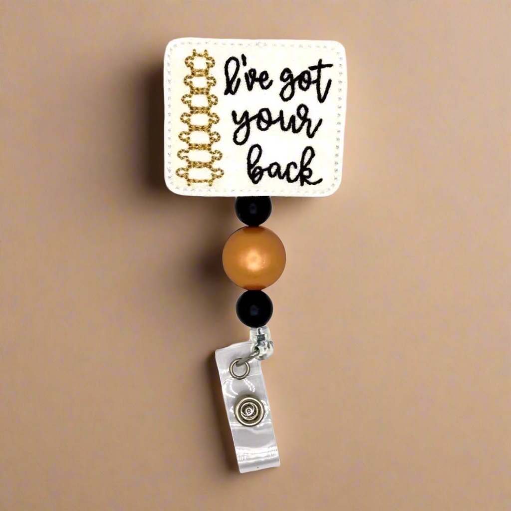 I’ve got your back badge reel