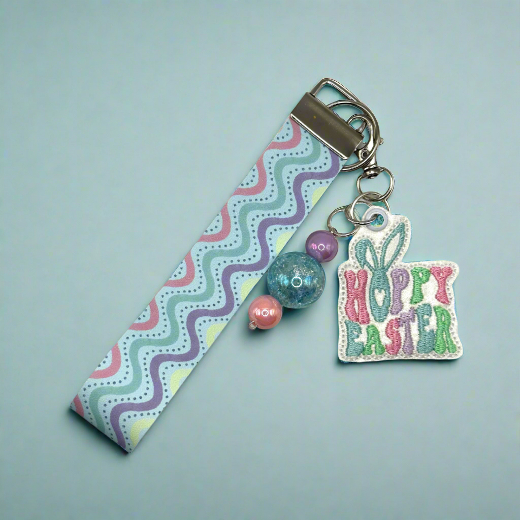 Hoppy Easter Keychain and Wristlet