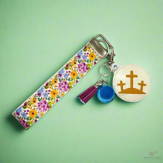 3 Crosses Keychain and Wristlet