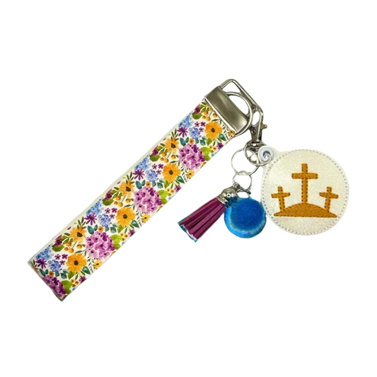3 Crosses Keychain and Wristlet