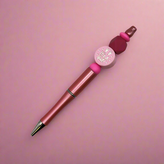 Birth Announcement Beaded Pen