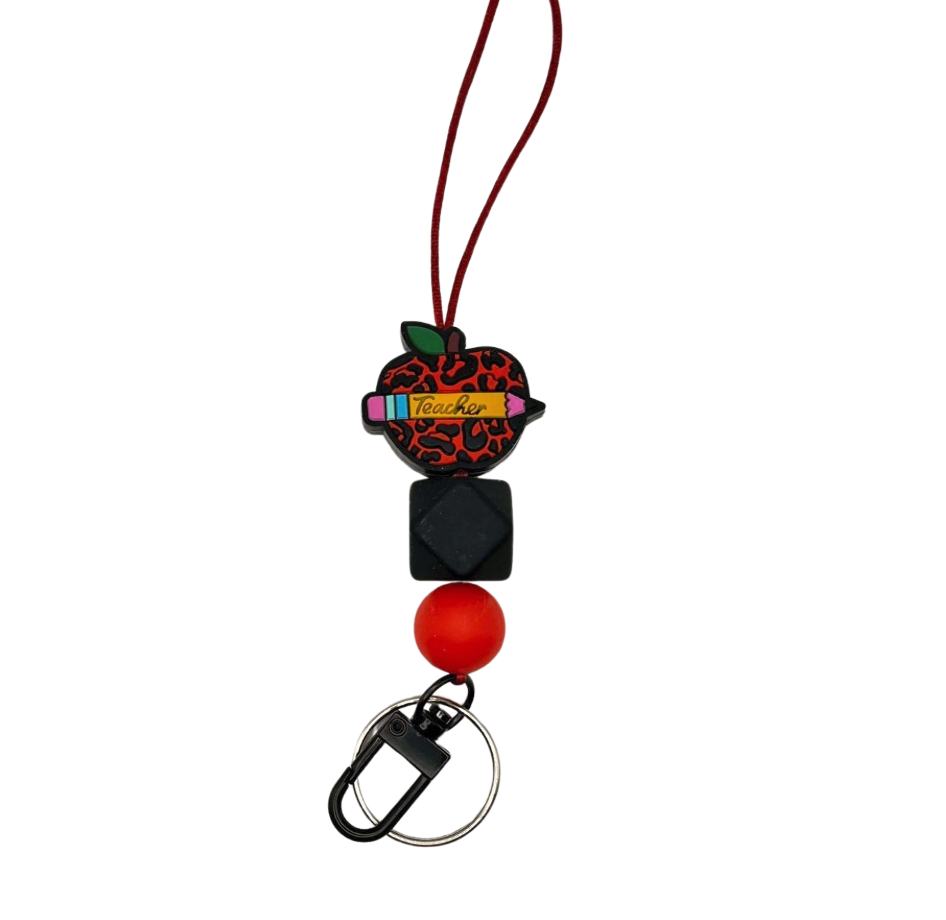 Leopard Apple Lanyard