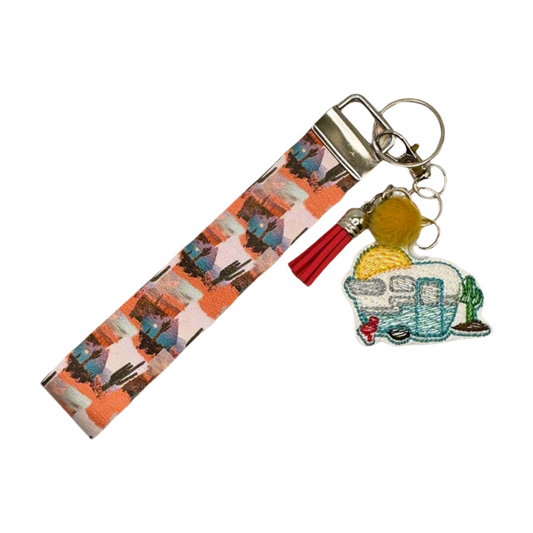 Desert Camper Keychain and Wristlet