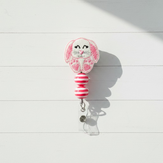 Floppy Ear Bunny Badge Reel