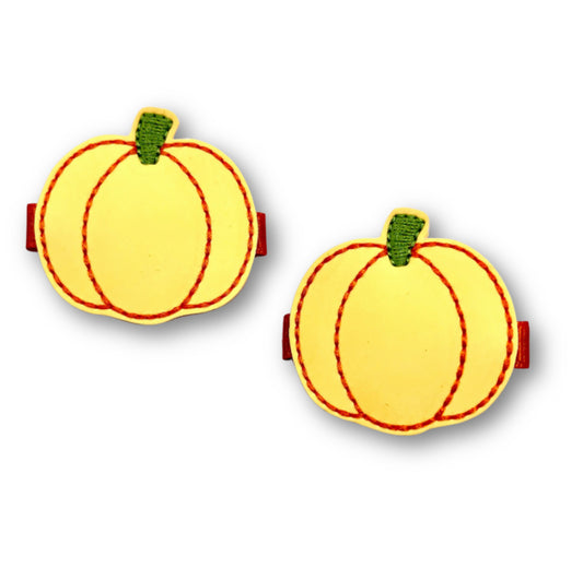 Glow in the dark Pumpkin Hair Clips