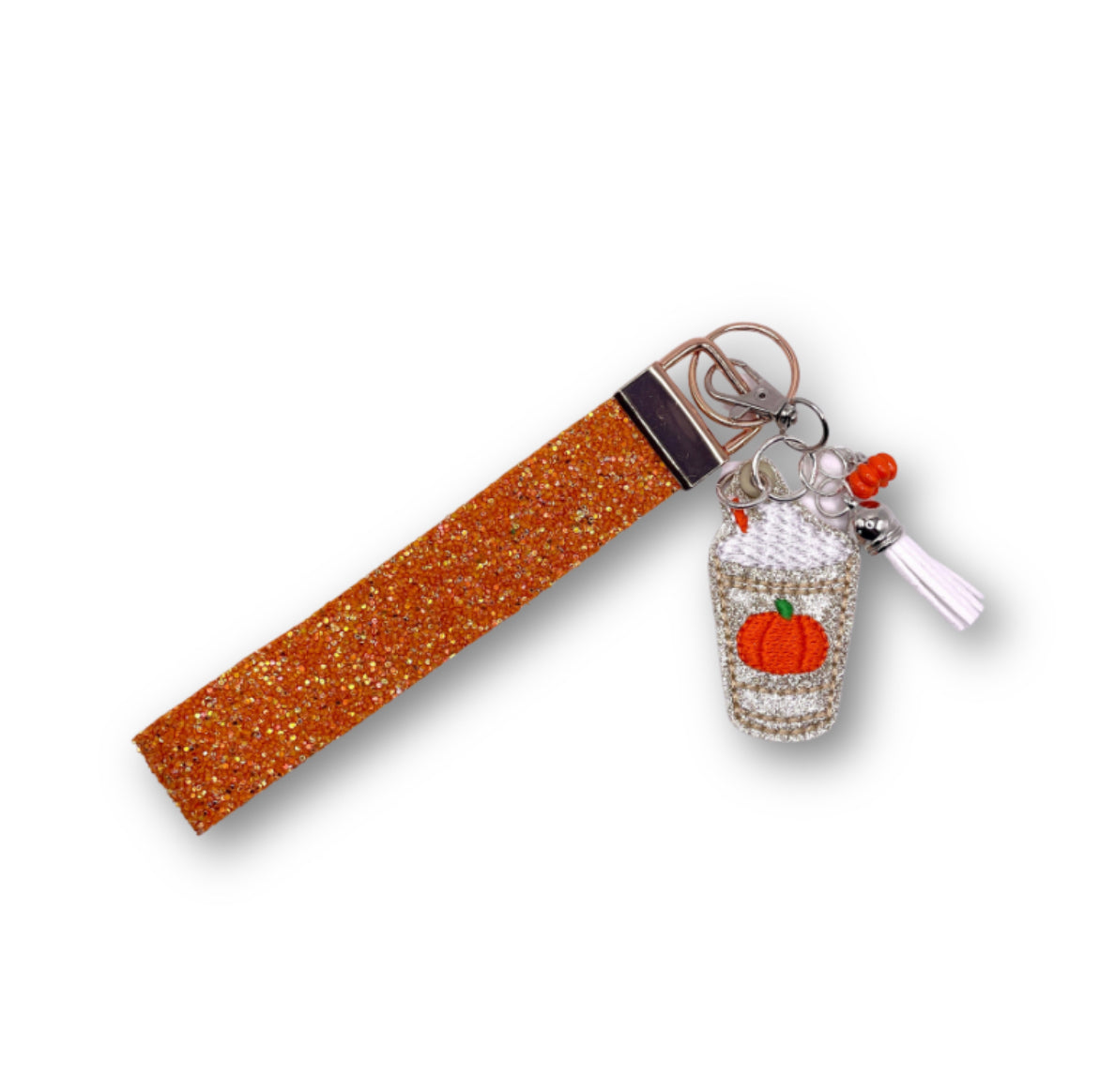 Iced Pumpkin Coffee Keychain and Wristlet