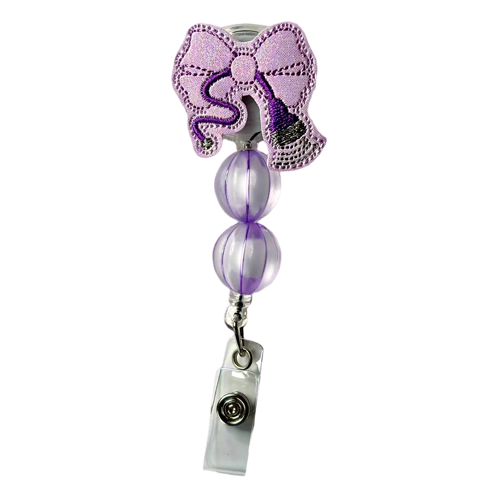 Bow Stethoscope Badge Reel