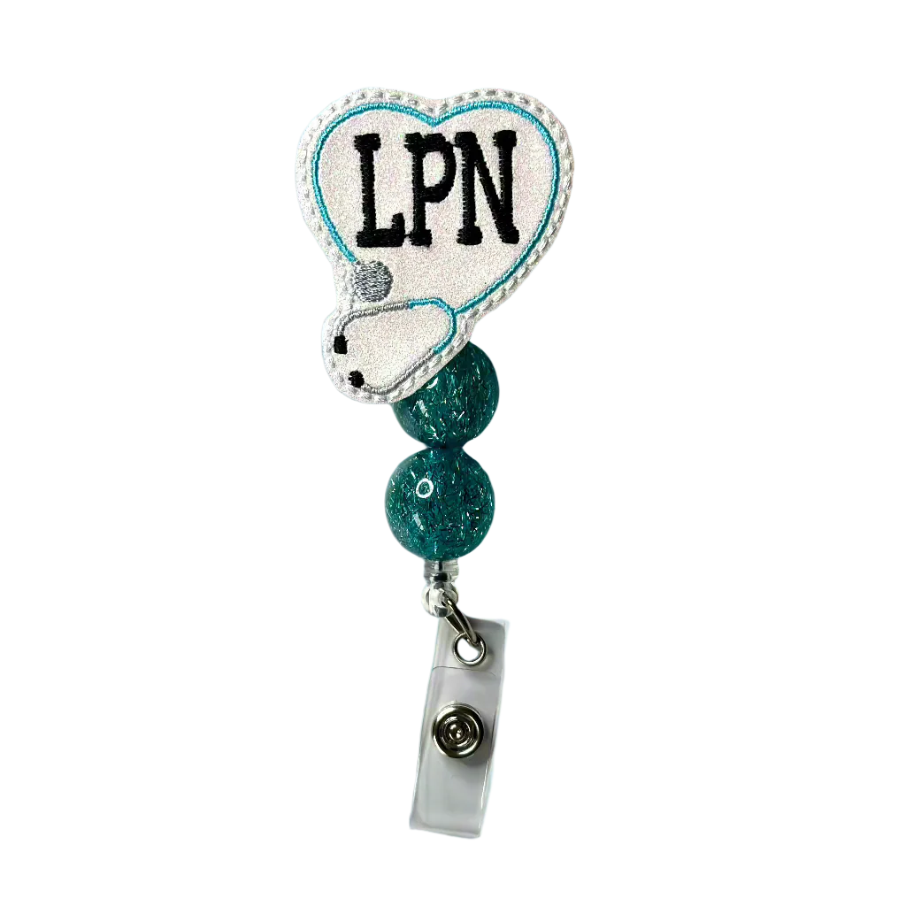 LPN Beaded Badge Reel