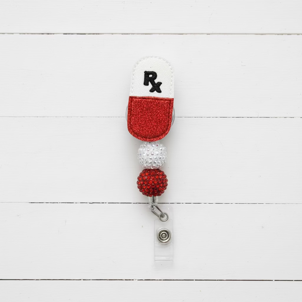 RX beaded Badge Reel
