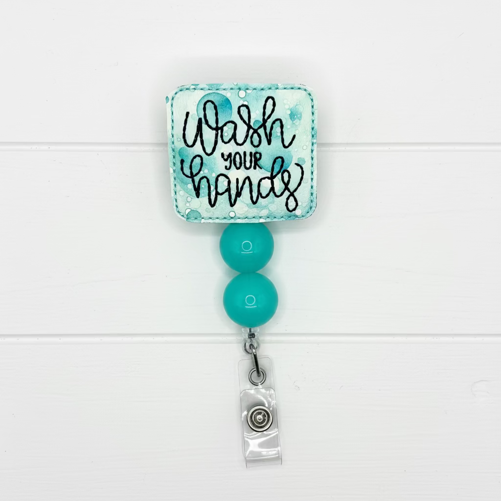 Wash Your Hands Badge Reel