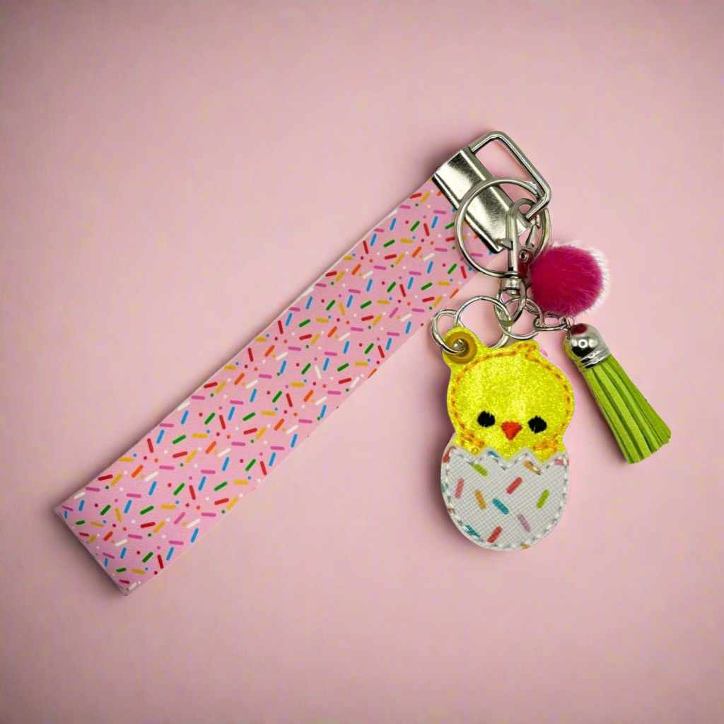 Chick in Egg Keychain and Wristlet