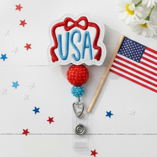 USA Bow Badge Reel