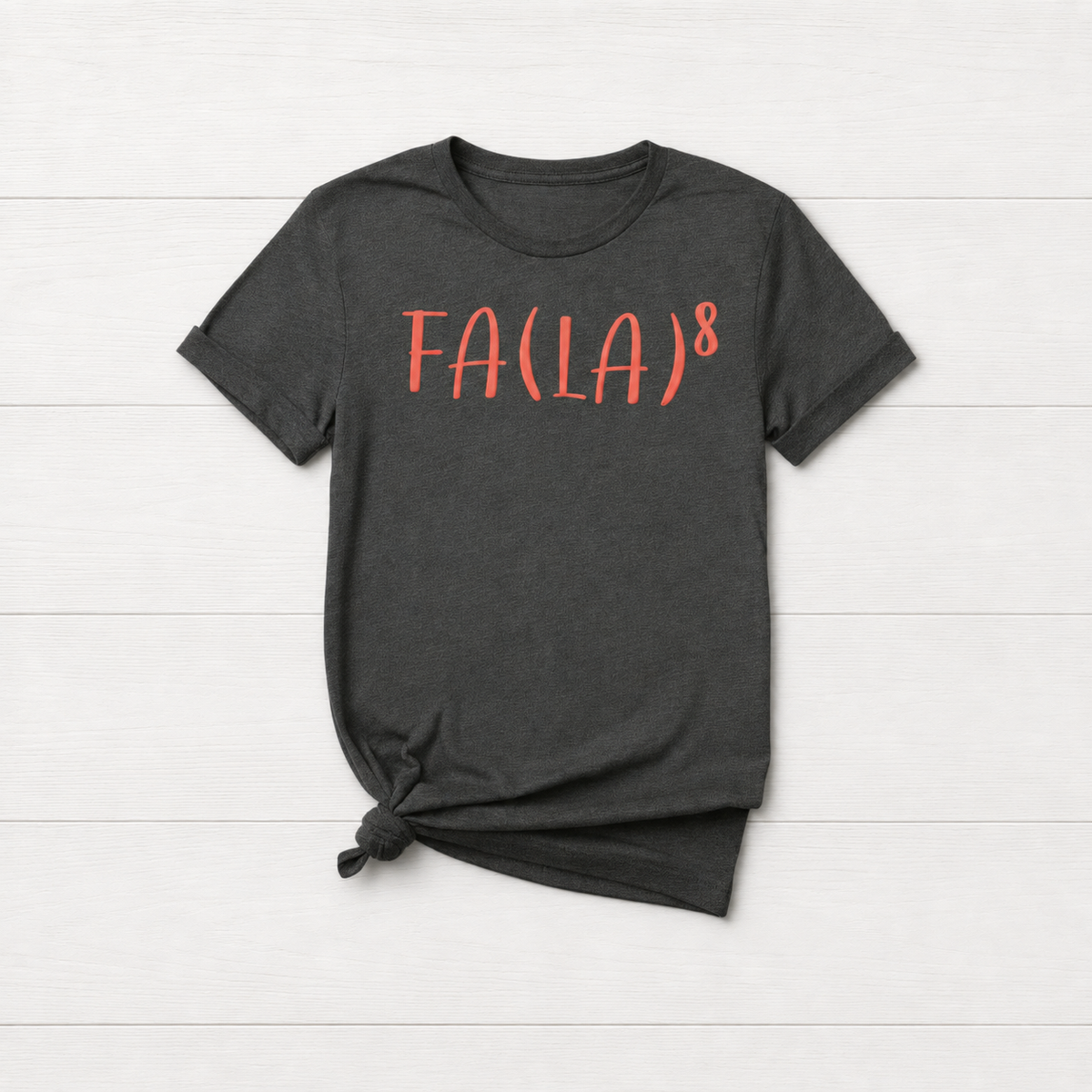 Fa (La)8 Christmas shirt, handmade t-shirt