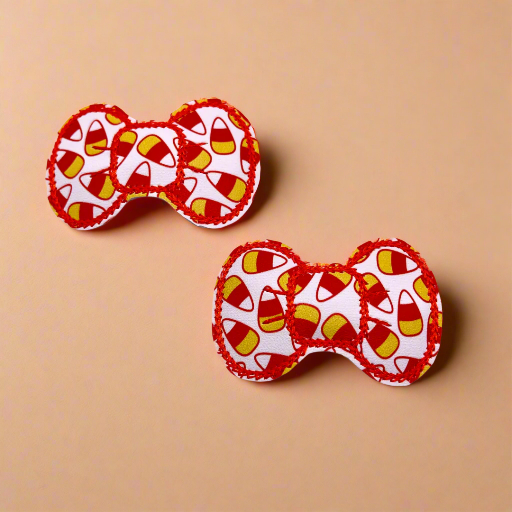Candy Corn Hair Clips