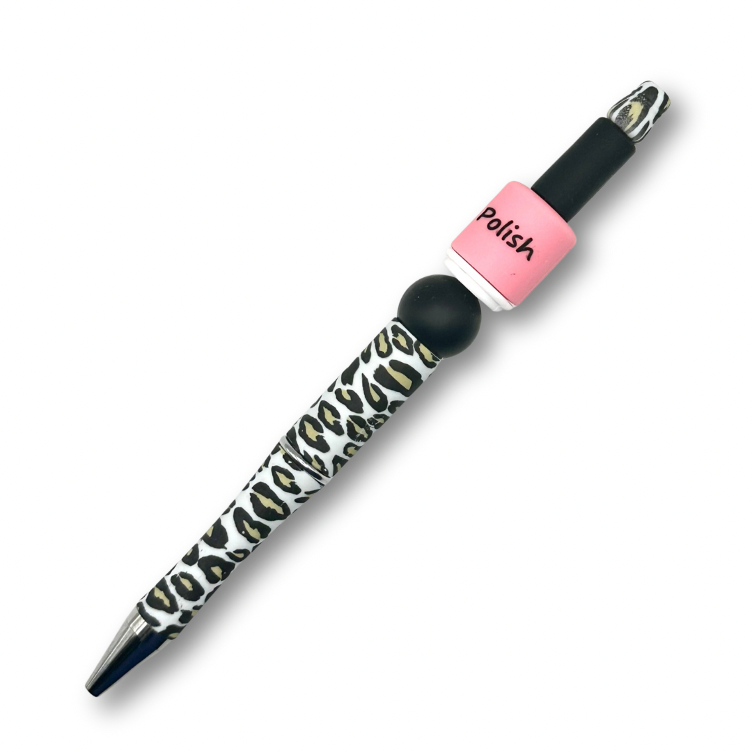 Nail Polish Beaded Pen