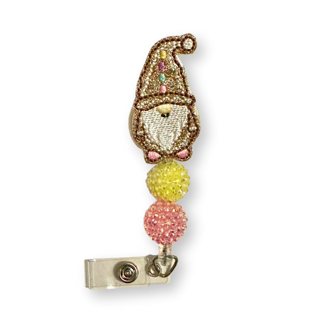 Gingerbread Gnome Badge Reel