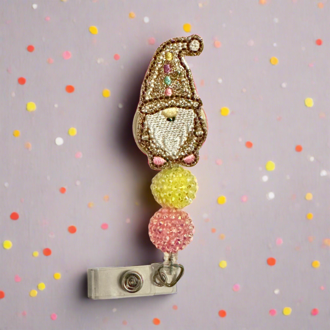 Gingerbread Gnome Badge Reel
