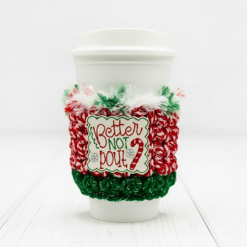 Better not Pout Coffee Cozy
