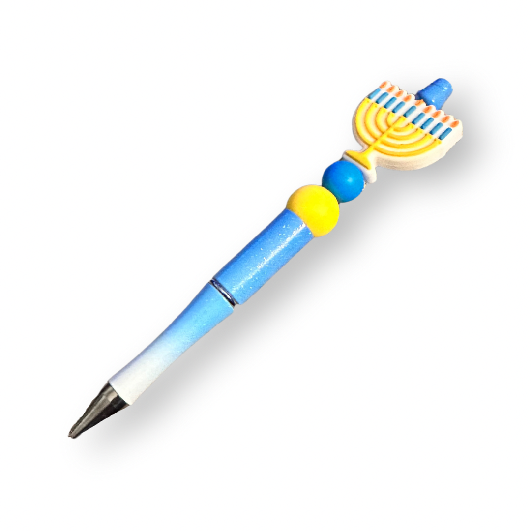 Menorah Beaded Pen