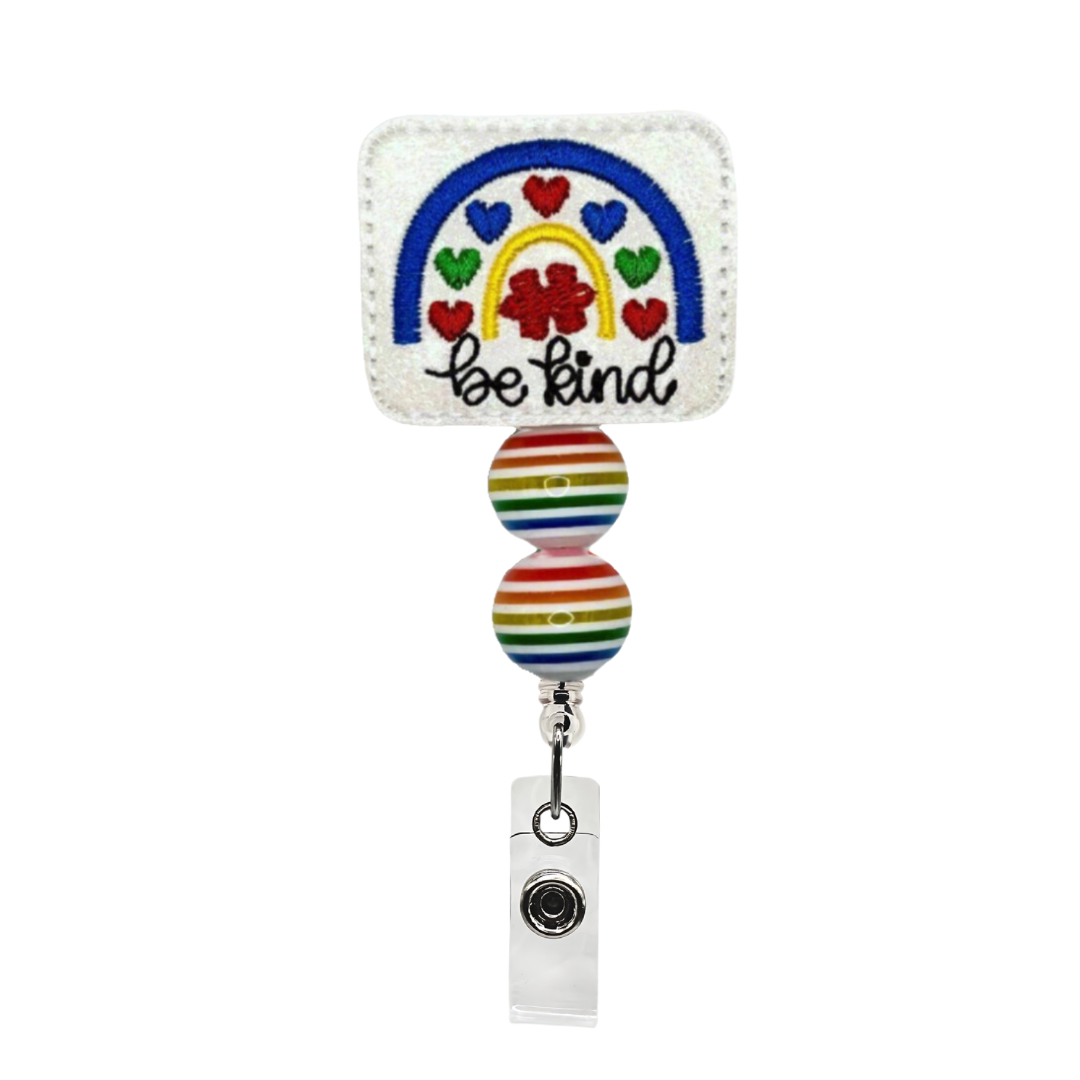 Be Kind Rainbow Badge Reel