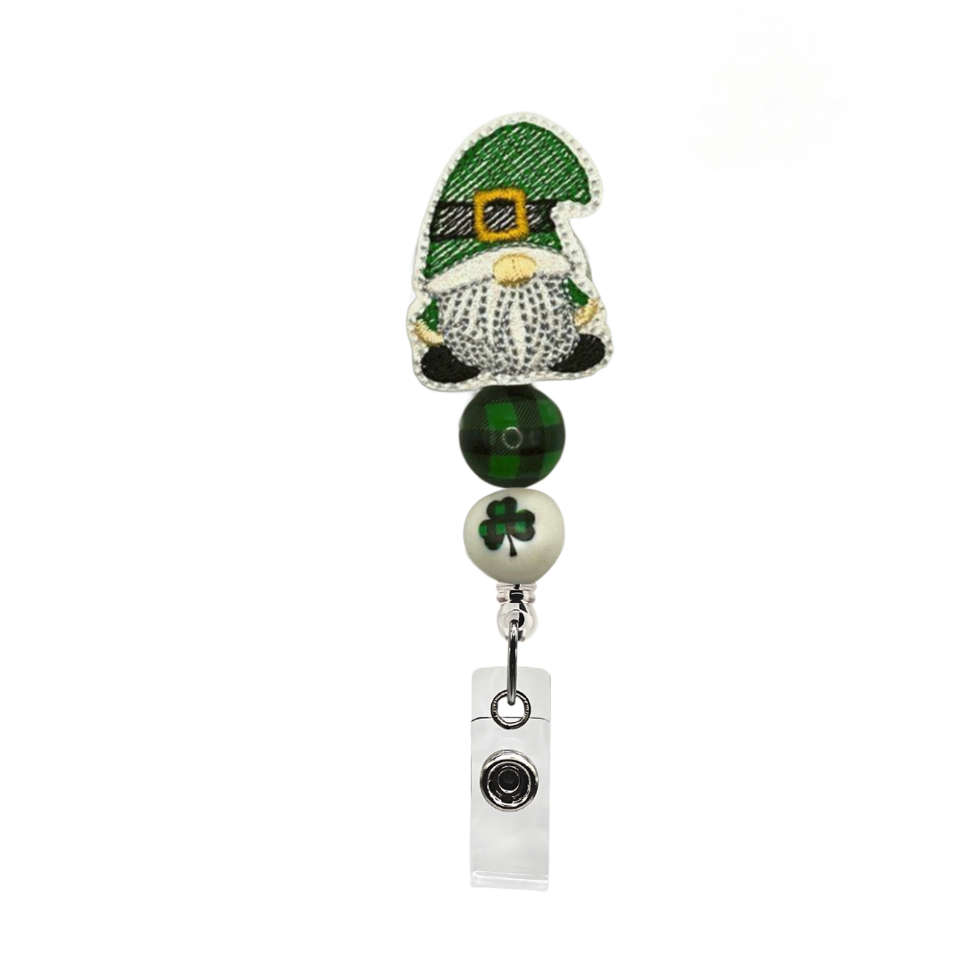 Leprechaun Gnome Badge Reel