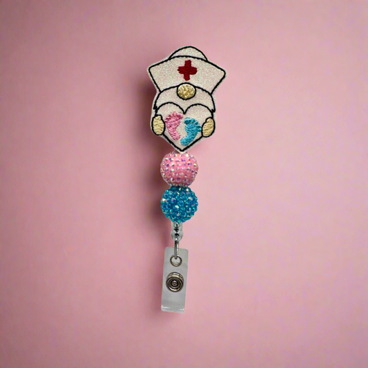 Baby Foot Gnome Badge Reel