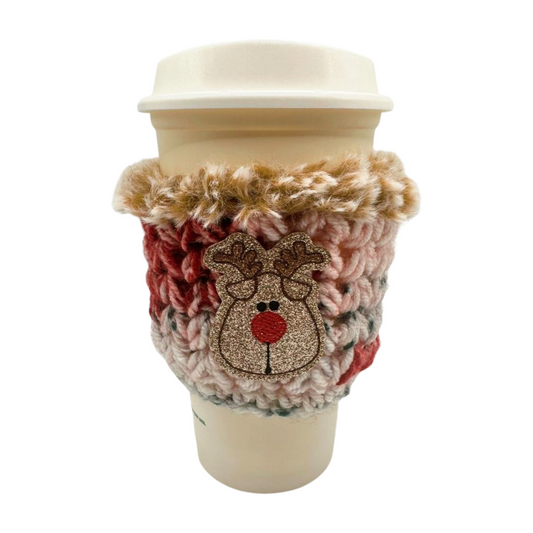 Cute Reindeer Coffee Cozy