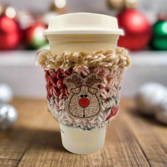 Cute Reindeer Coffee Cozy